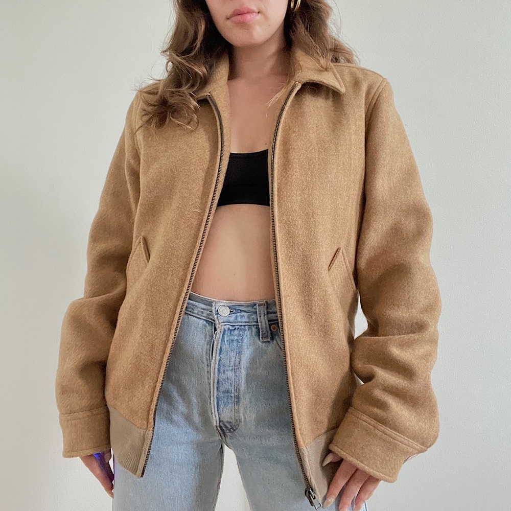 APC tan wool jacket